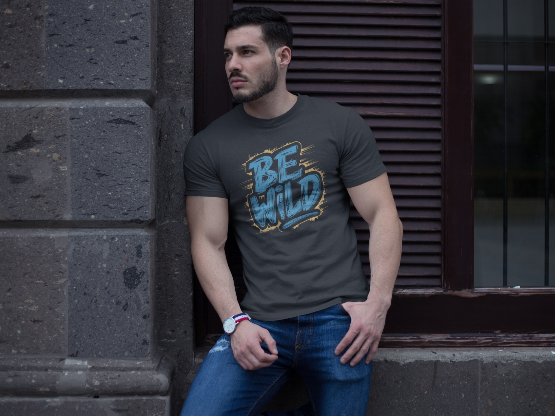 Be Wild Regular Fit T-Shirt - A Foldlined Original