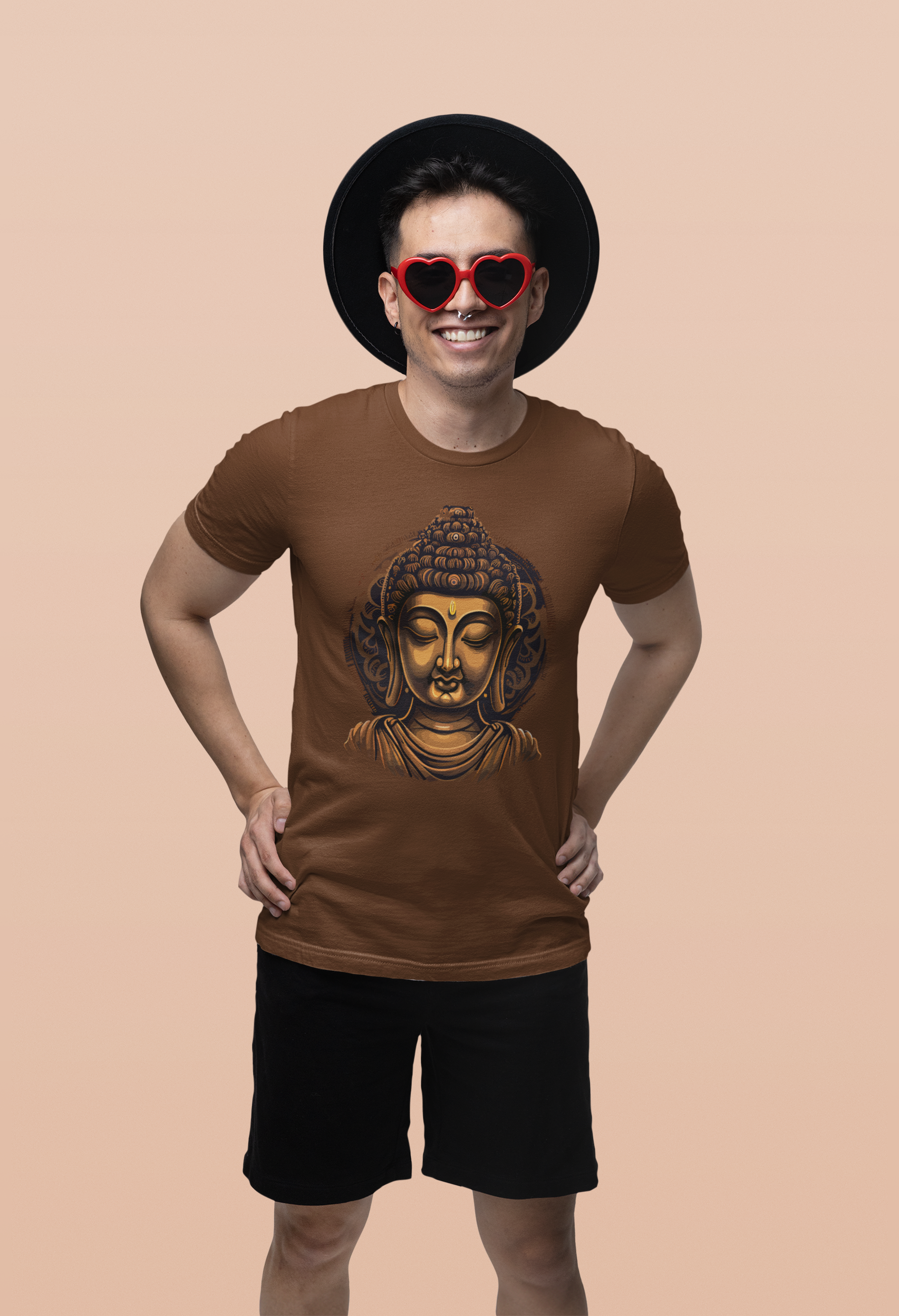 The Calm Buddha Regular Fit T-Shirt - A Foldlined Original