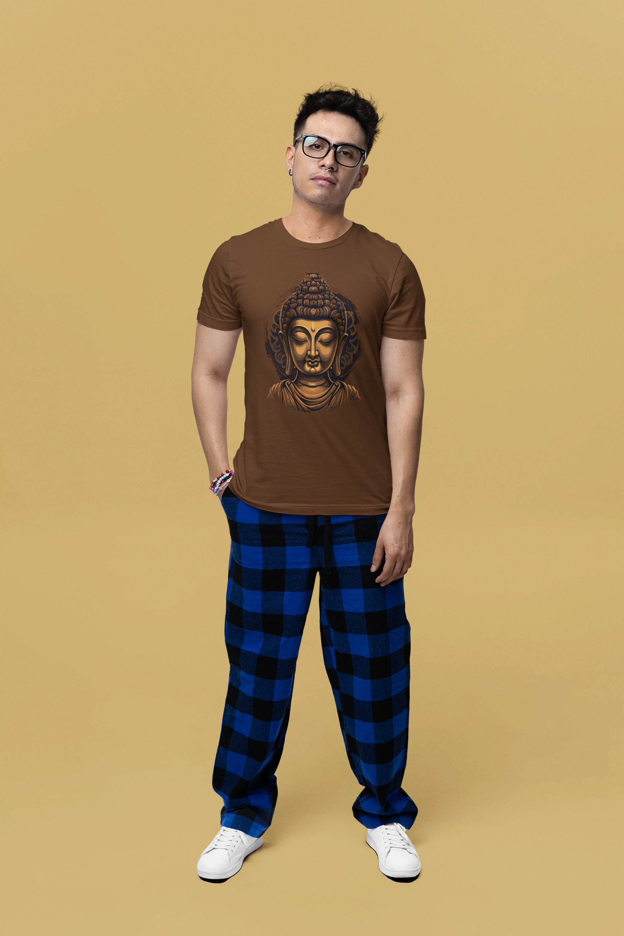 The Calm Buddha Regular Fit T-Shirt - A Foldlined Original