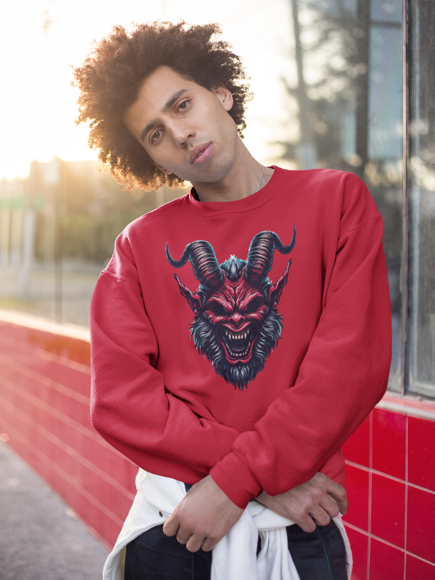 Evil Goat Sweatshirt - A Foldlined Original