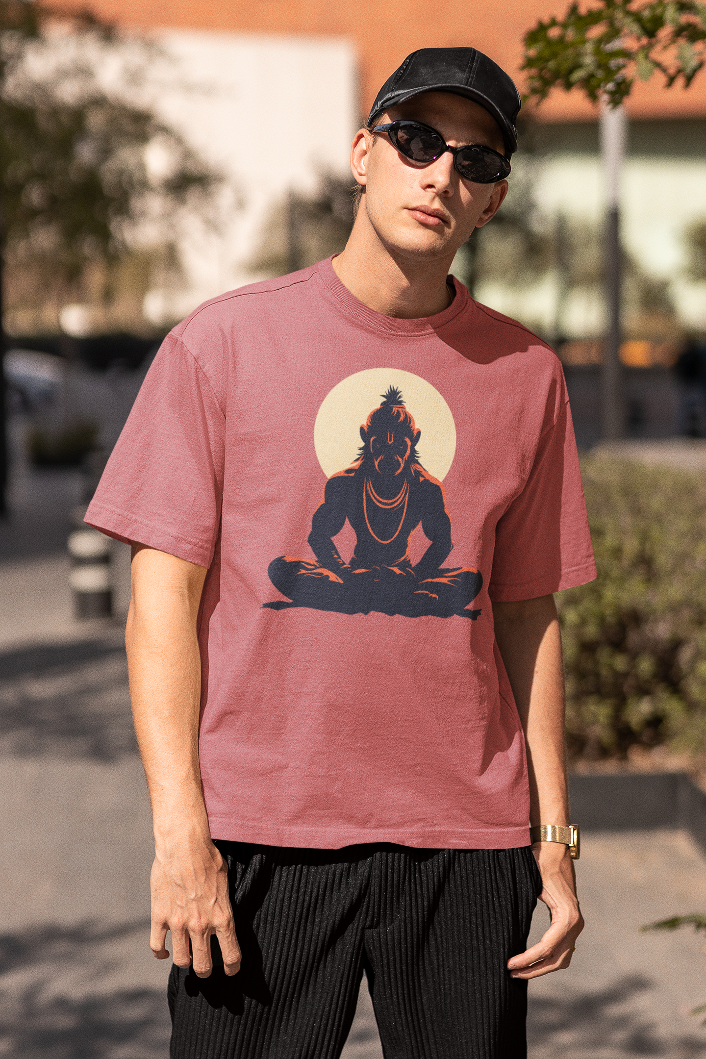 Hanuman Ji Oversized T-Shirts - A FoldLined Original