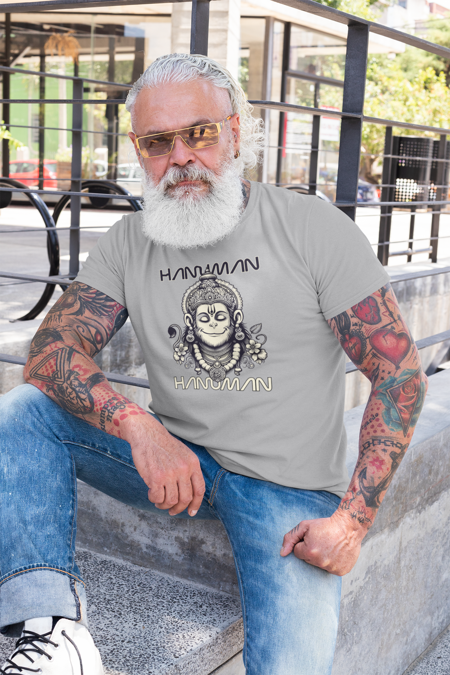 Jai Hanuman Regular Fit T-Shirt - A Foldlined Original