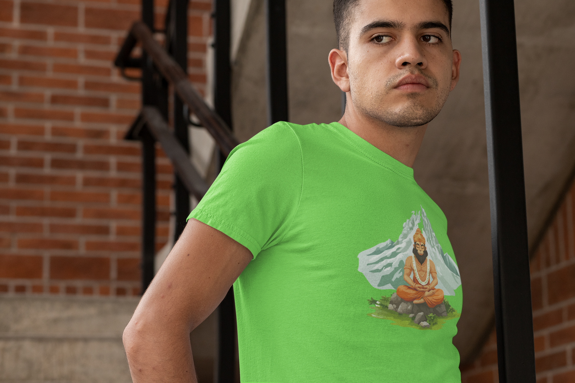 Jai Sri Hanuman Regular Fit T-Shirt - A Foldlined Original