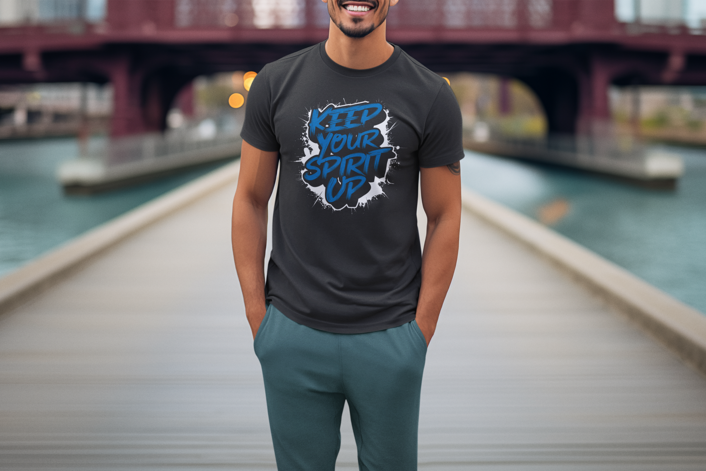 Keep Your Spirit Up Regular Fit T-Shirt - A Foldlined Original