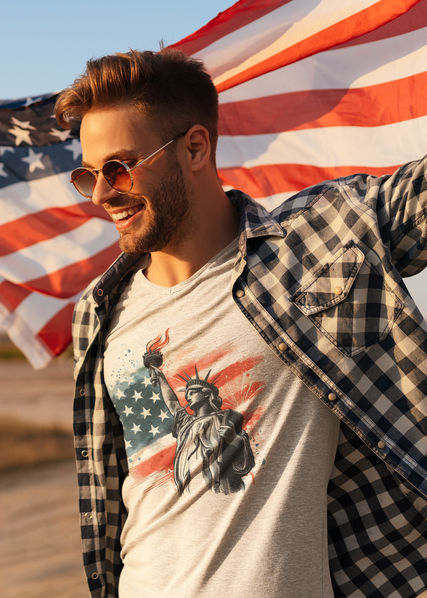 Love America Regular Fit T-Shirt - A Foldlined Original