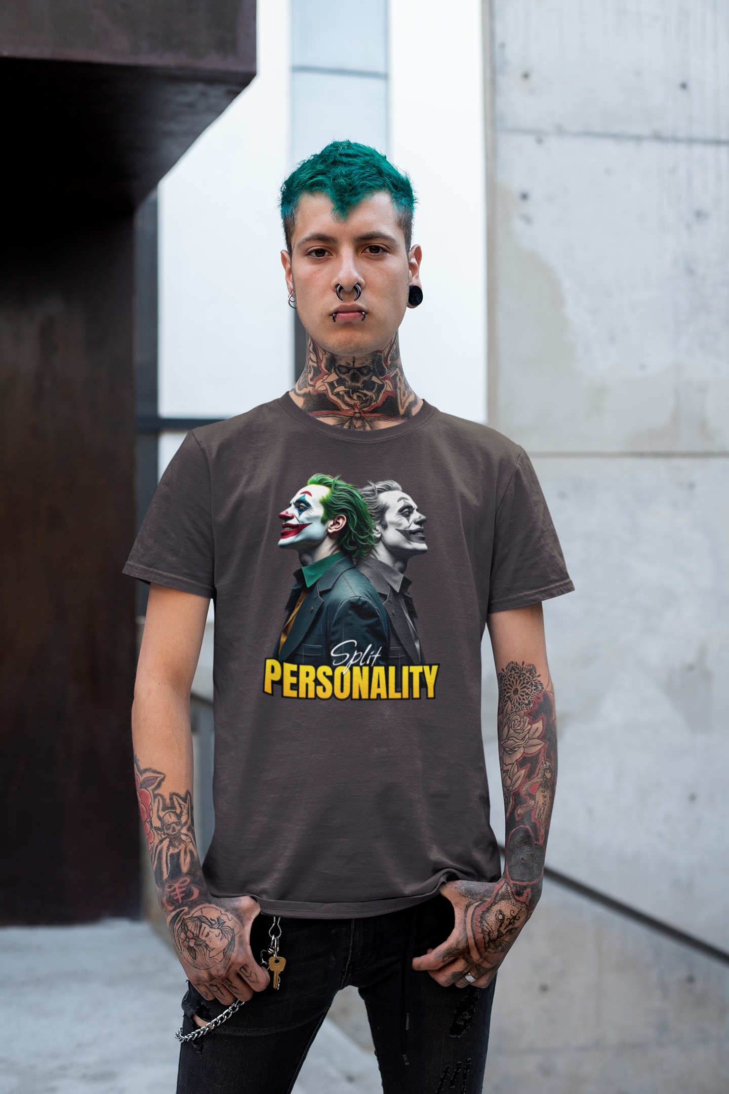 Split Personality Regular Fit T-Shirt - A Foldlined Original