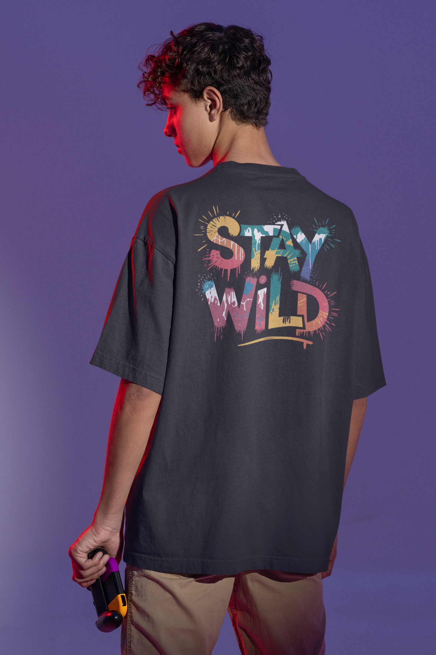 Stay Wild Oversized T-Shirts - A FoldLined Original