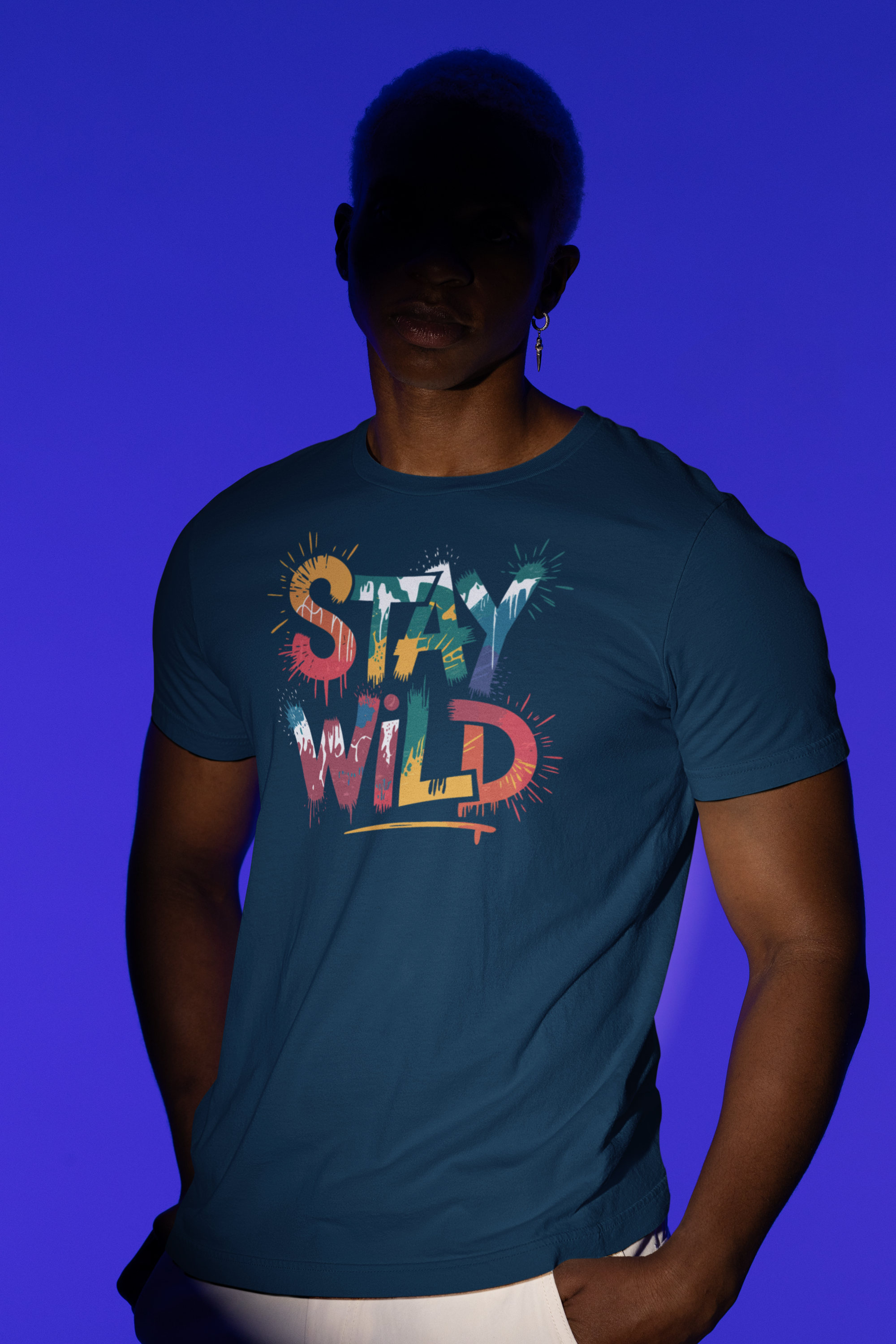 Stay Wild Regular Fit T-Shirt - A Foldlined Original