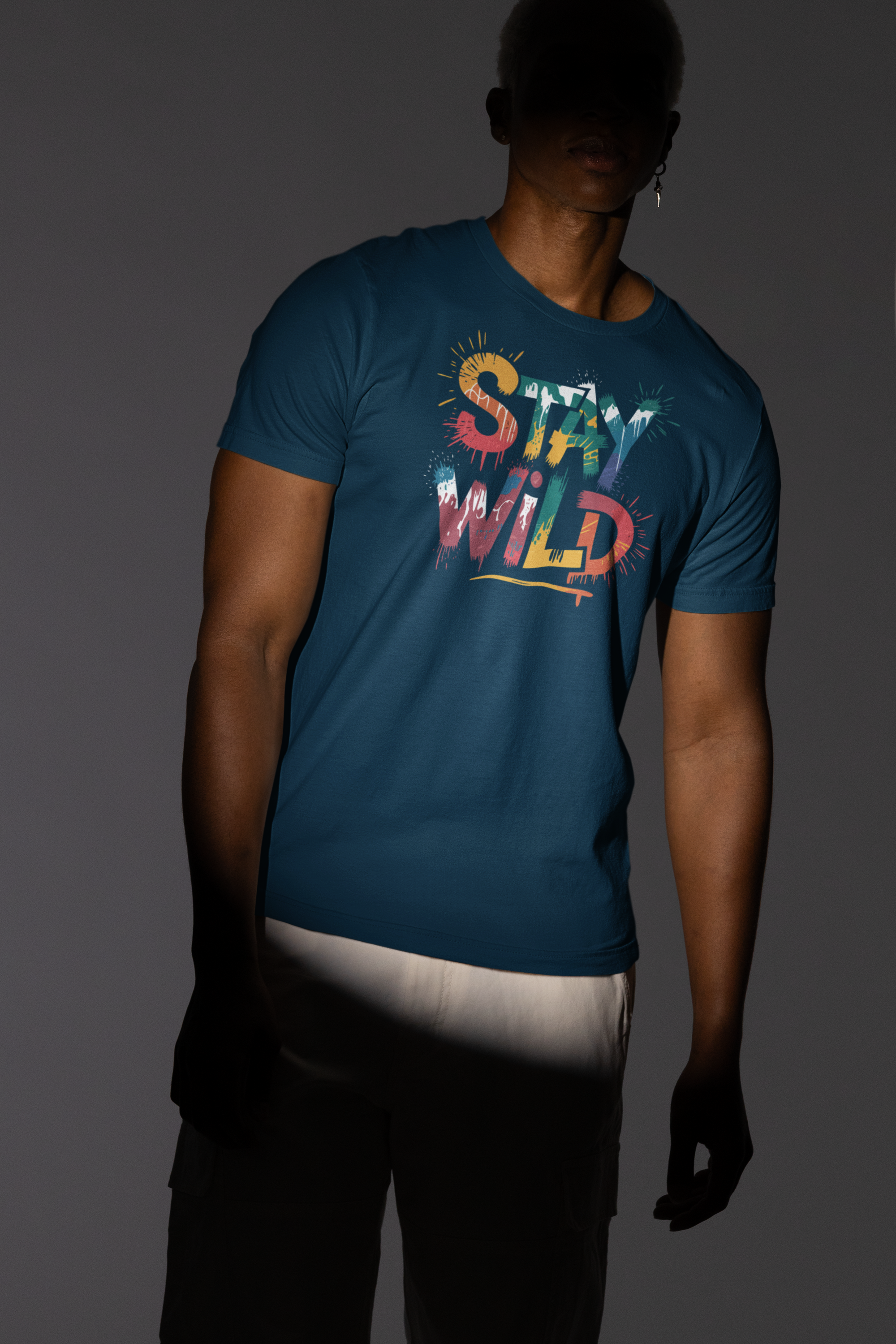 Stay Wild Regular Fit T-Shirt - A Foldlined Original