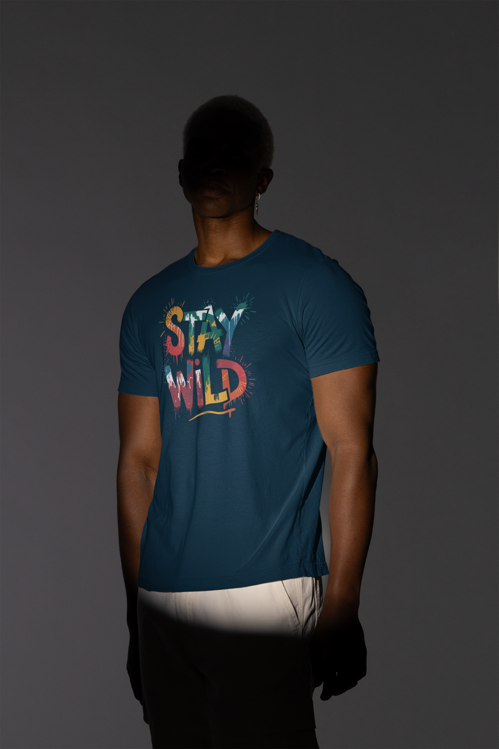 Stay Wild Regular Fit T-Shirt - A Foldlined Original