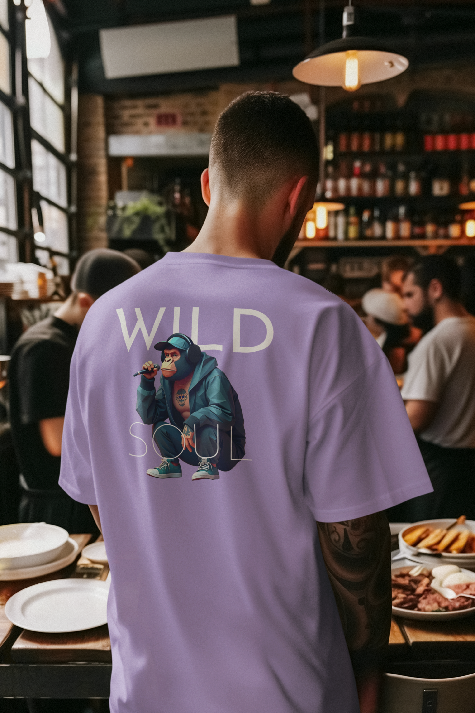 Wild Soul Oversized Irish Lavender T-Shirts - A FoldLined Original